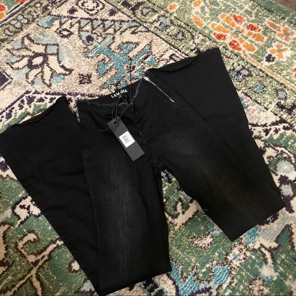 NEW WITH TAGS I.AM.GIA NEAVAH BLACK DENIM PANTS